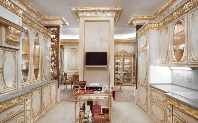 moulures de plafond de style classique