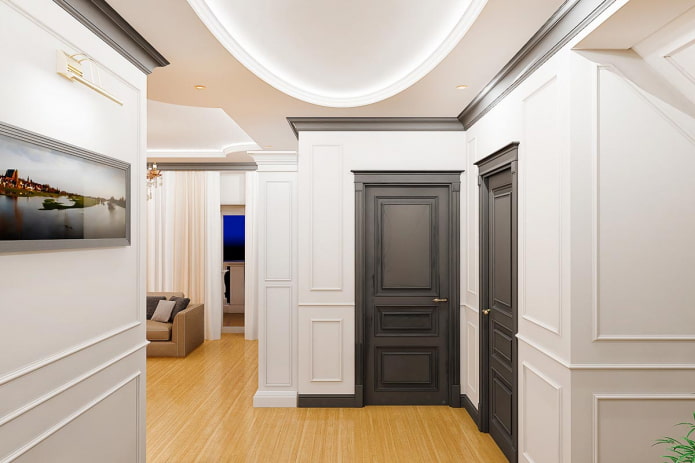 dark ceiling plinth