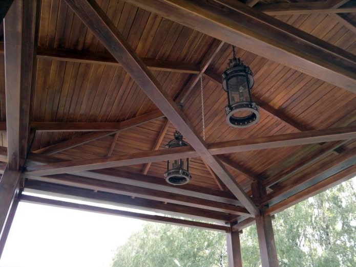 revêtement dans la conception du gazebo
