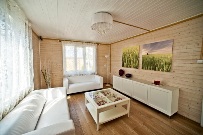 Plafonnier blanc à l'intérieur