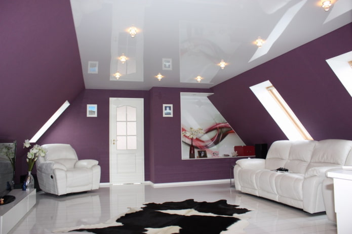 Plafond tendu dans les combles