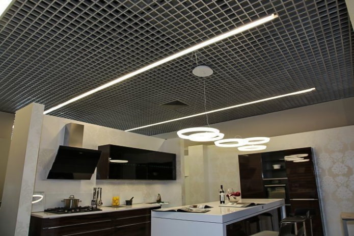 grilyato ceiling in the kitchen interior