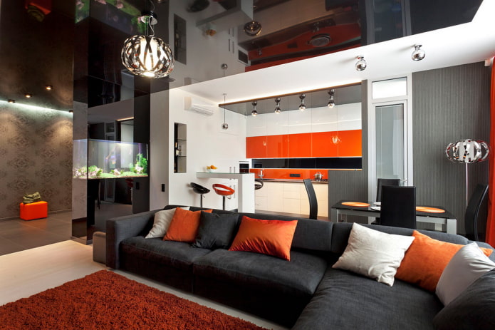 Plafond du hall de style high-tech
