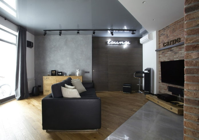 Structure tendue dans le style loft