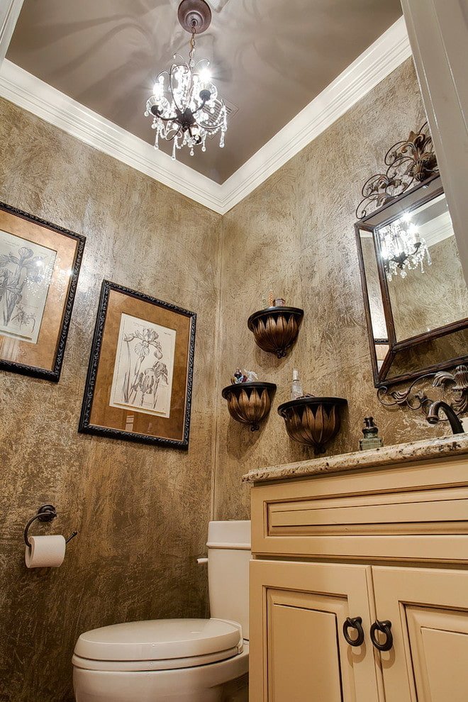 plafond marron