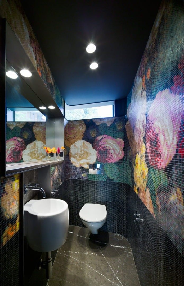 Plafond tendu noir mat