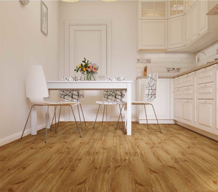 Parquet dans la cuisine
