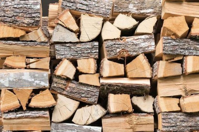 stacked firewood