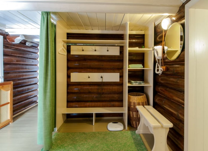 Vestiaire dans le vestiaire