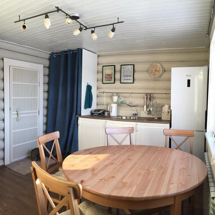 Cuisine dans le vestiaire