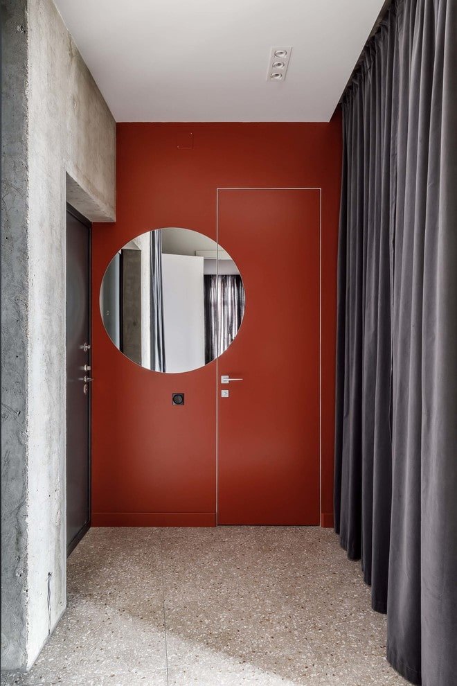 Miroir dans le couloir en deux parties