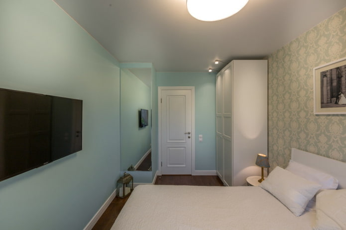 Chambre, armoire, miroir