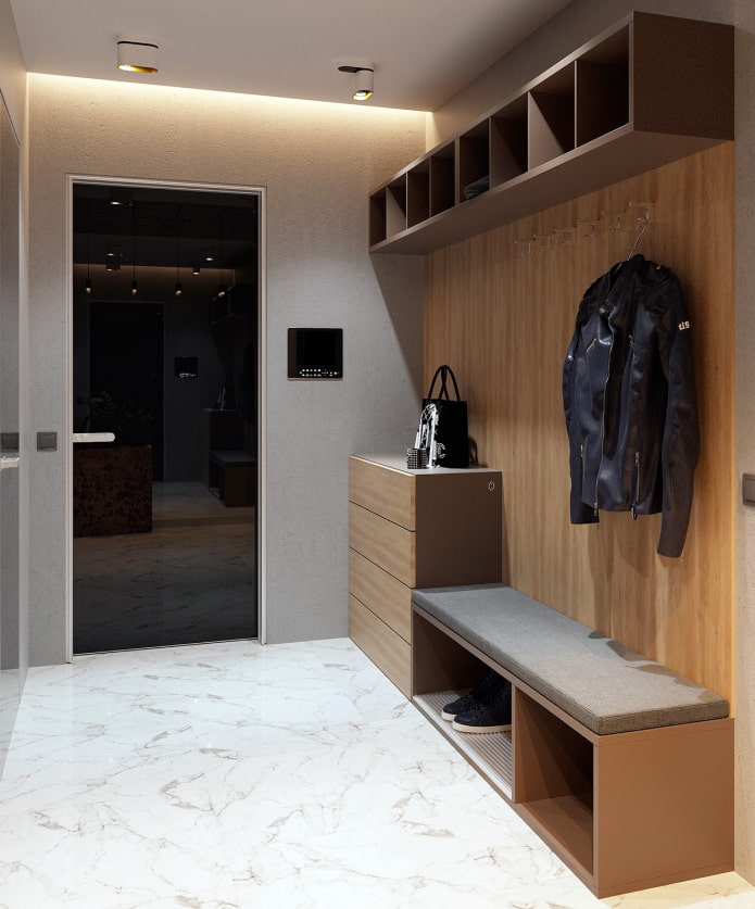Conception de couloir de style moderne