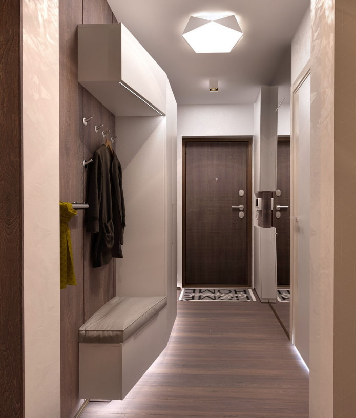 Conception de couloir de style moderne