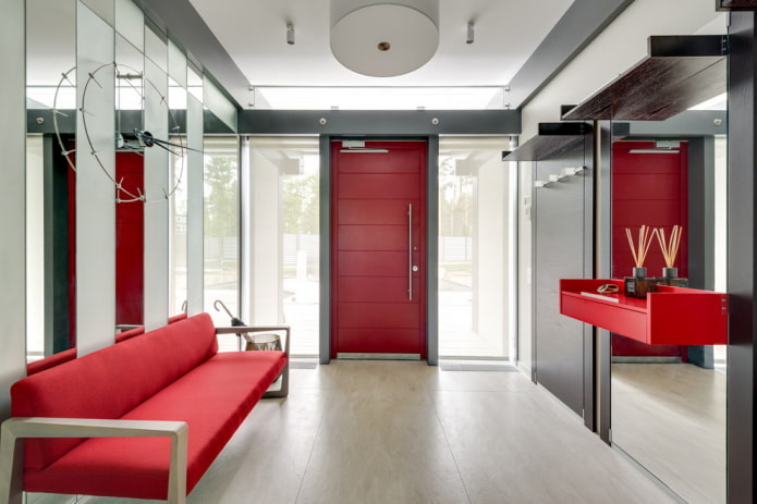 Schéma de couleurs du couloir de style high-tech