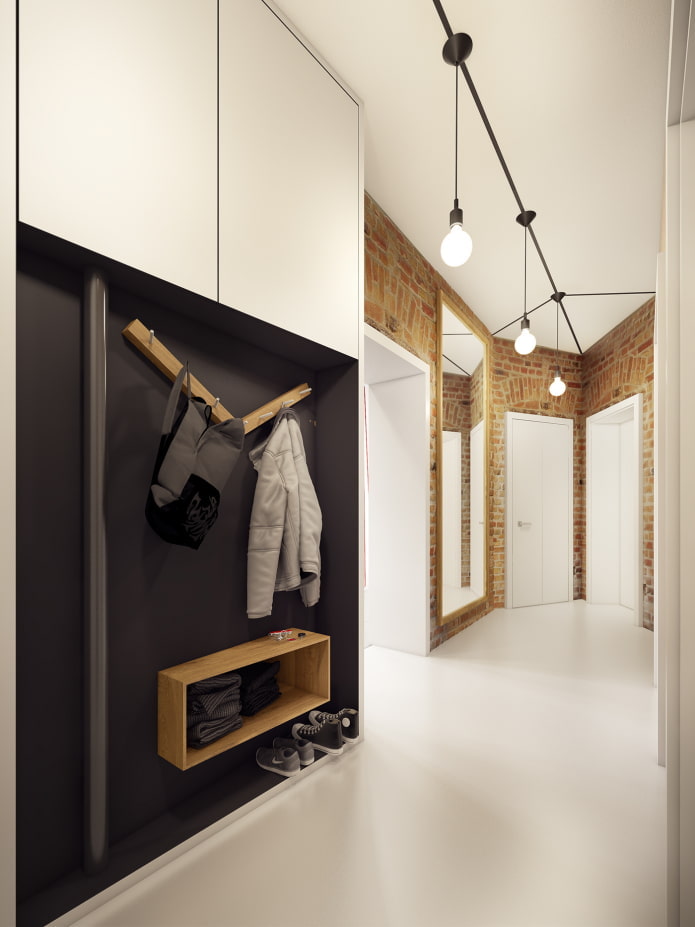 Conception de couloir de style high-tech
