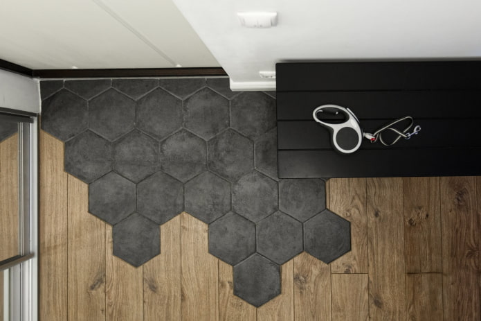 Carrelage nid d'abeille