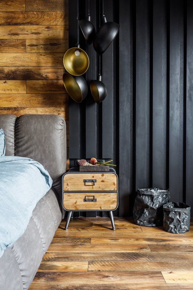 table de chevet style loft