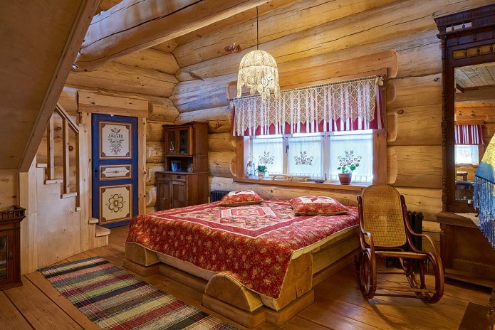 chambre dans une isba russe