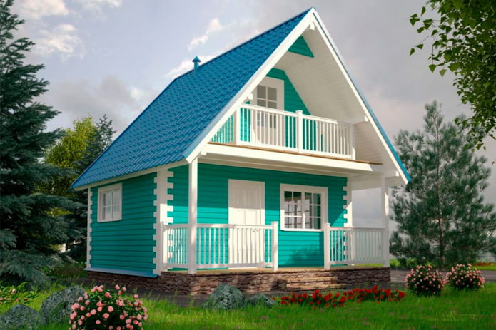 Maison turquoise