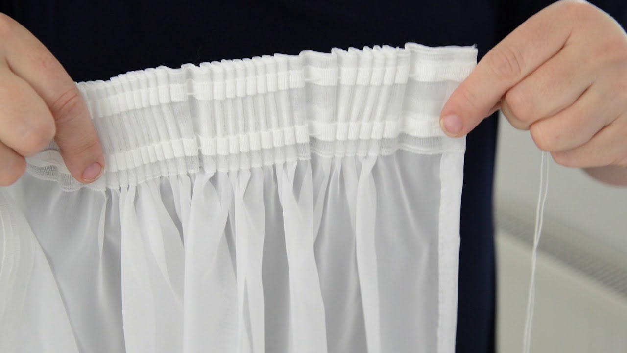 ruban pour rideau sur tulle