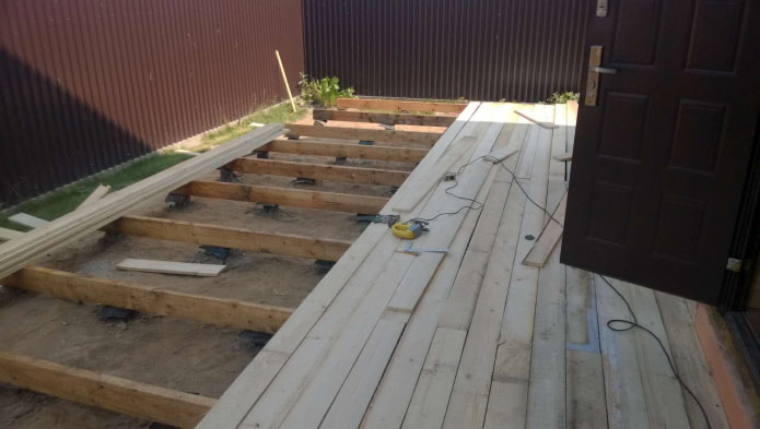 rough wooden floor