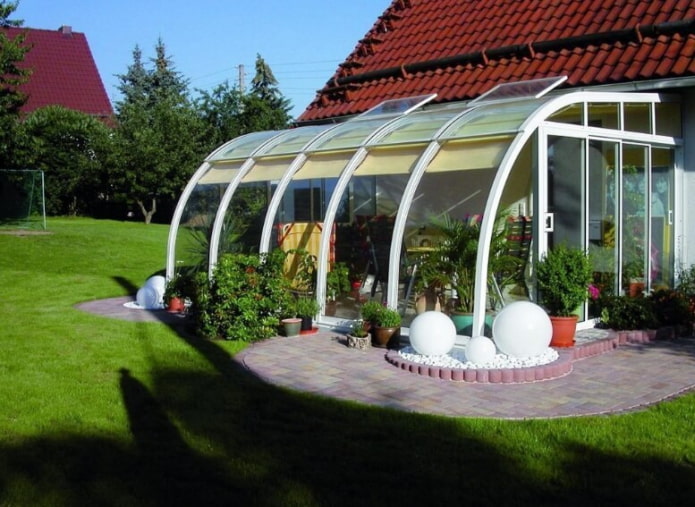 veranda en polycarbonate