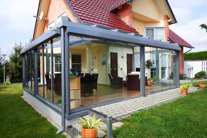 extension en verre