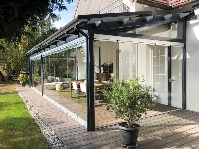 veranda en verre