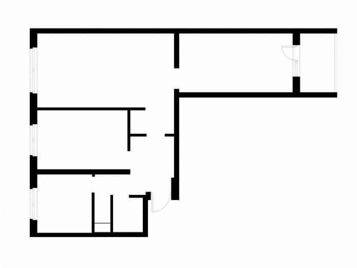 Aménagement d'un appartement de trois pièces de 60 m² dans un immeuble typique de la série II-49
