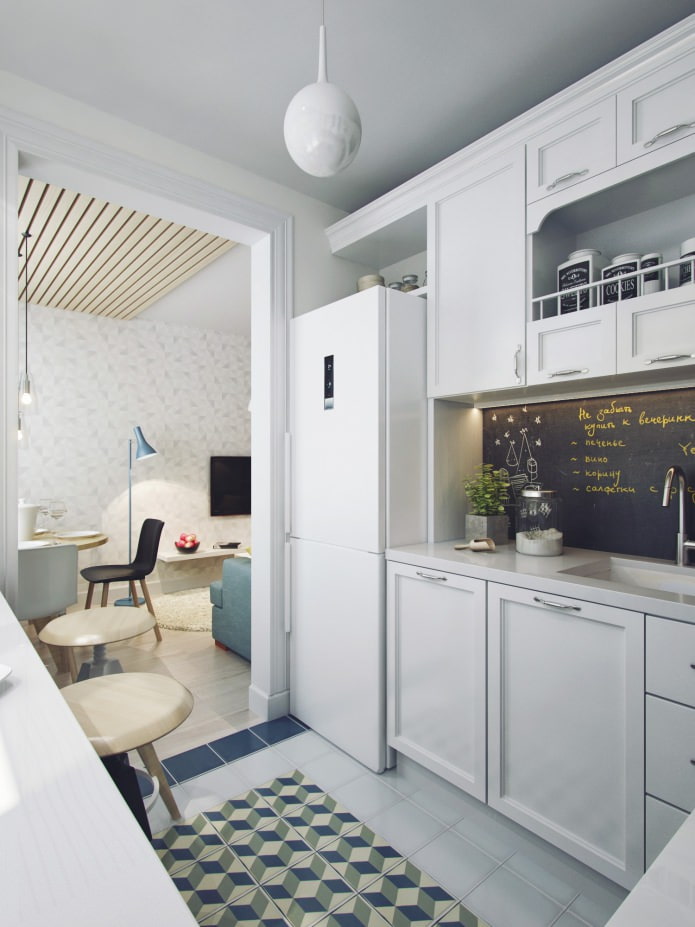 Ouverture de la cuisine sur le salon