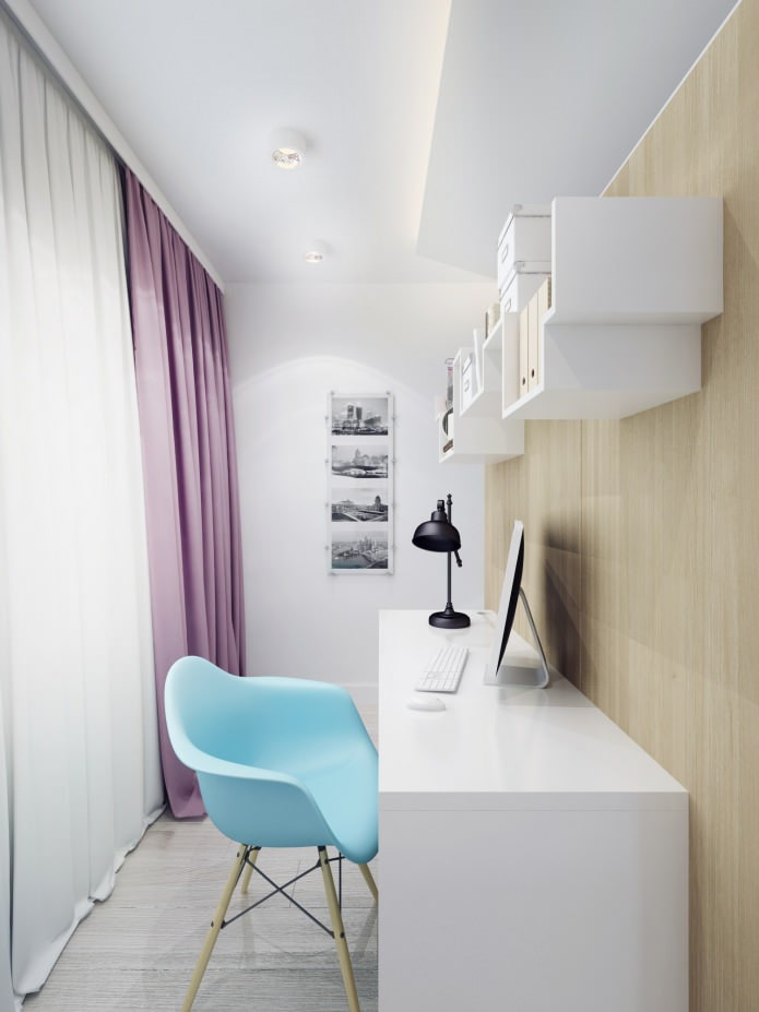 espace de travail dans la chambre