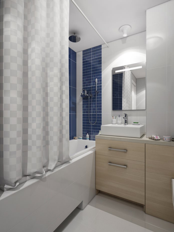 Intérieur d'une salle de bain avec WC