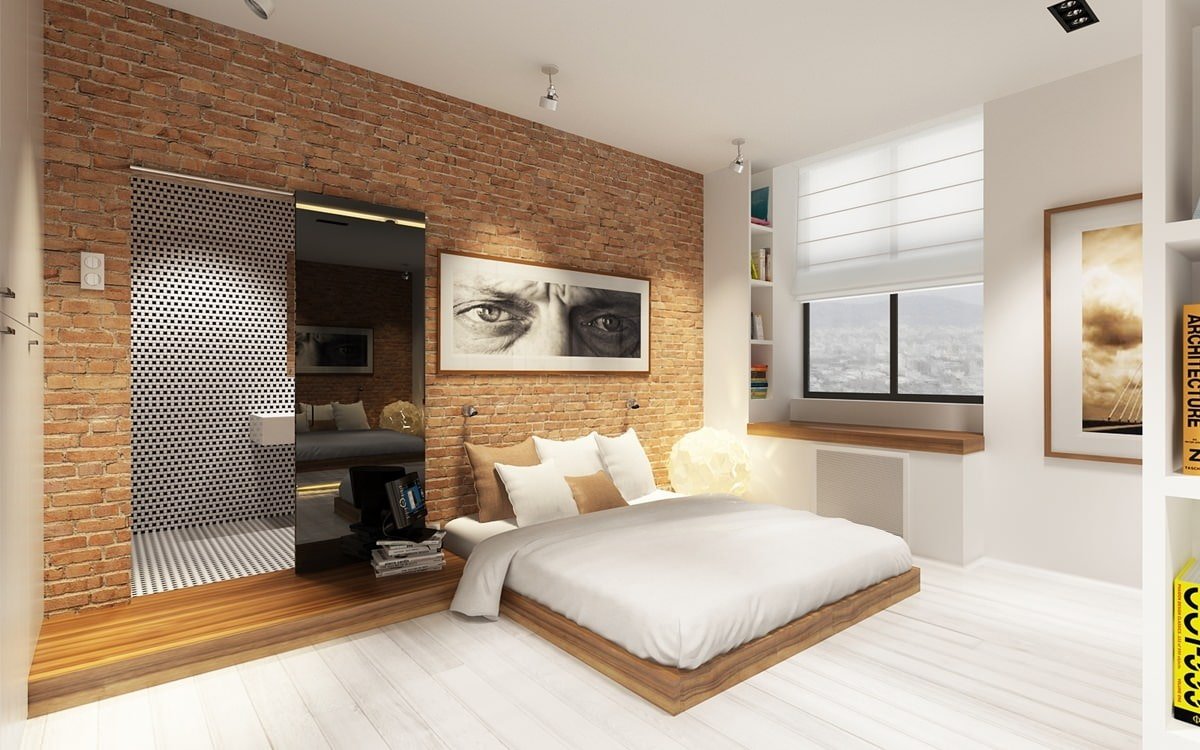 chambre dans le studio