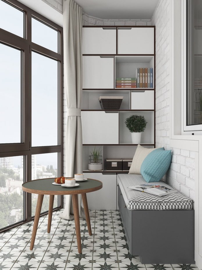 Espace détente sur la loggia