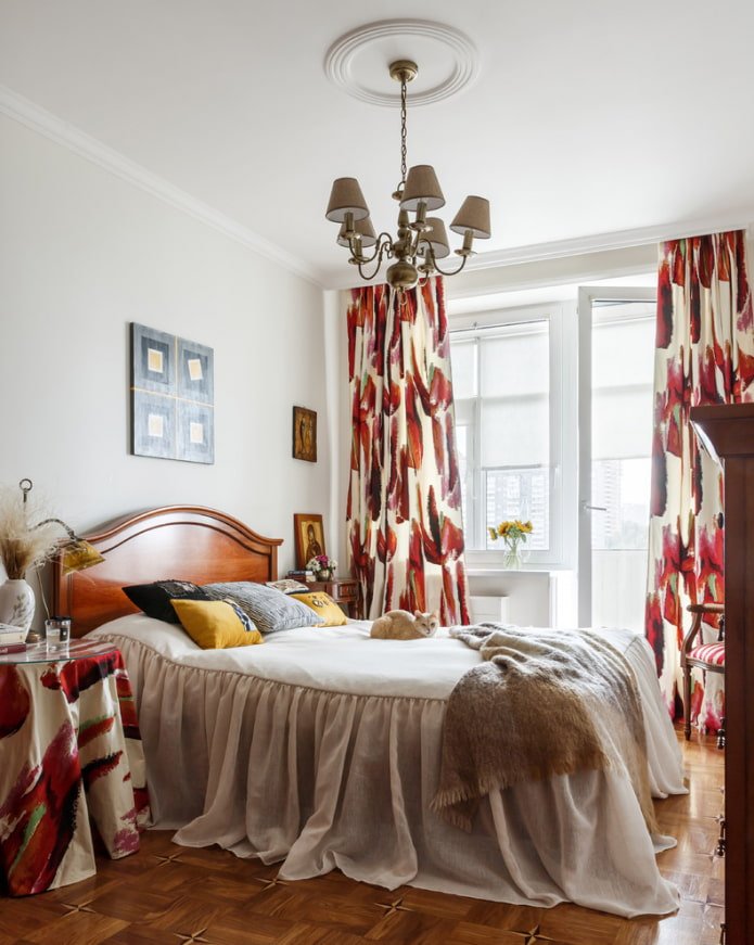 Chambre avec coquelicots