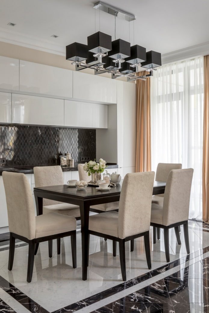 Cuisine droite moderne