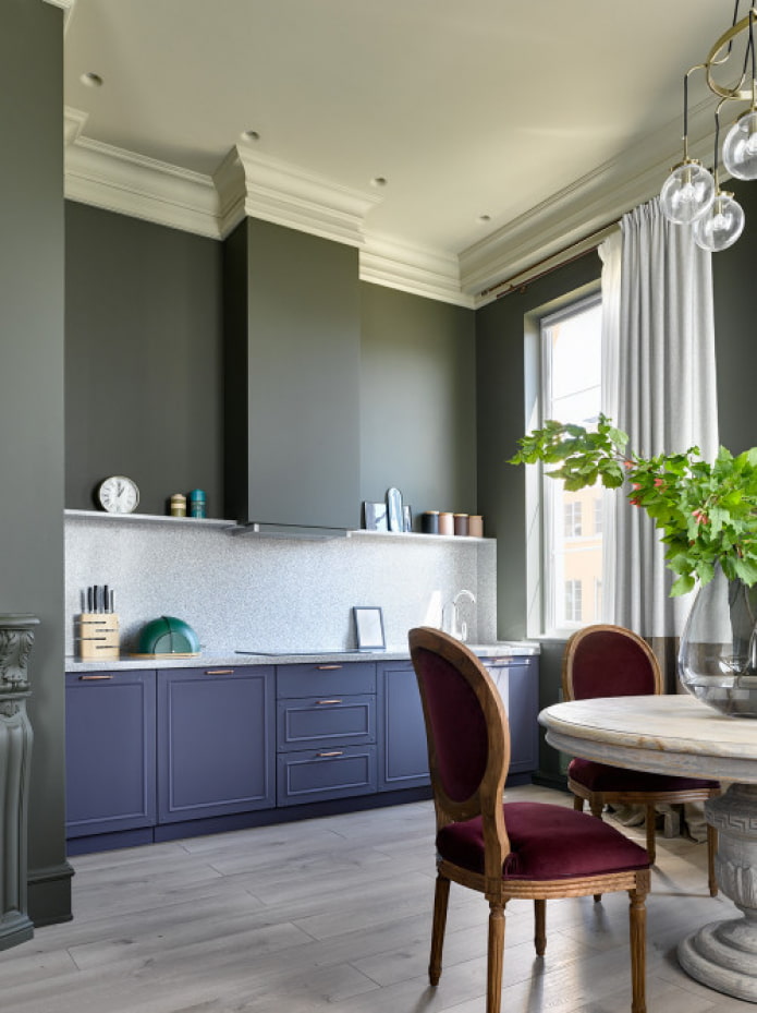 cuisine sans meubles hauts