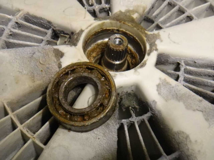Roulement défectueux dans la machine à laver