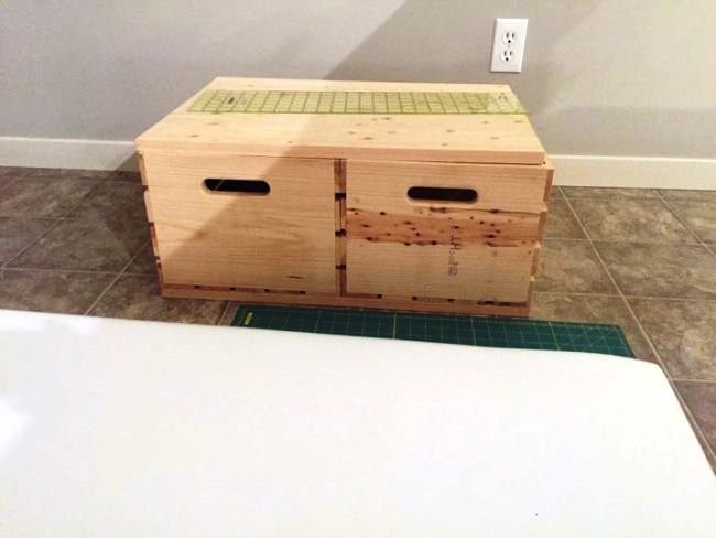 Pouf DIY à partir de boîtes