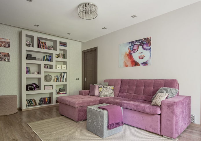 pouf dans le salon