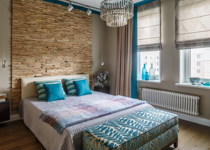 pouf à l'intérieur de la chambre à coucher