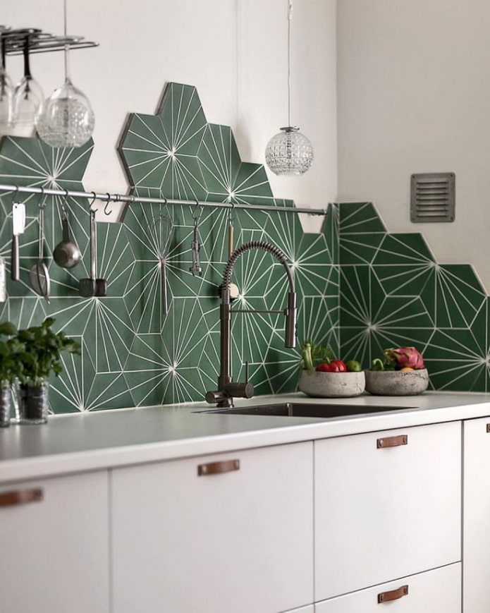 tablier en carreaux inhabituels