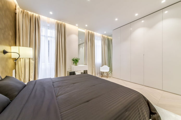 spots autour du périmètre de la chambre