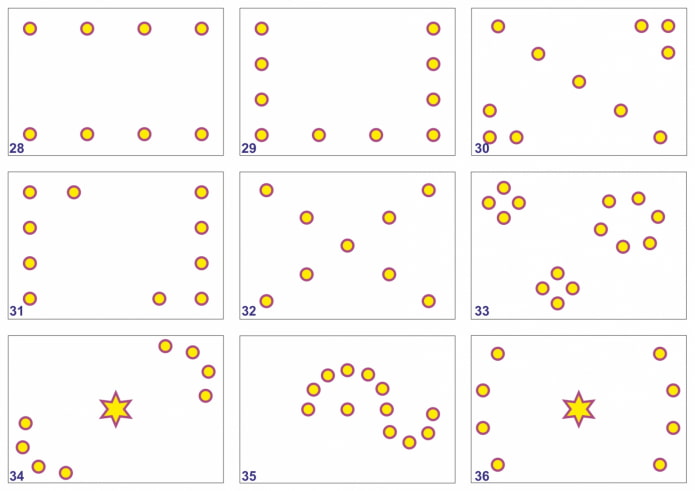 schéma de placement des spots au plafond