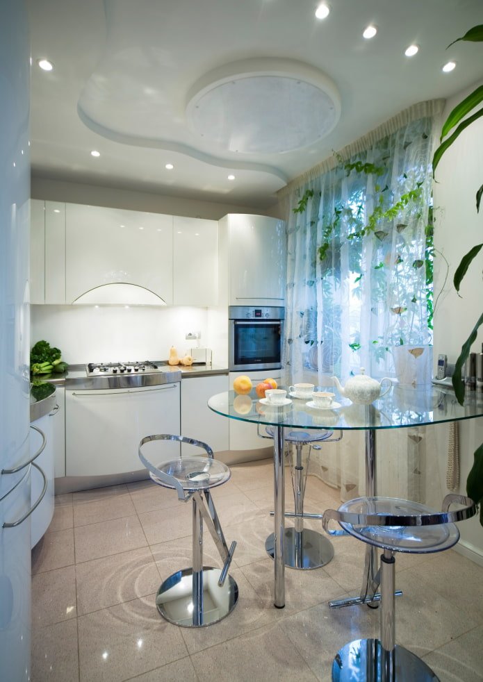 Plafond tendu dans la cuisine