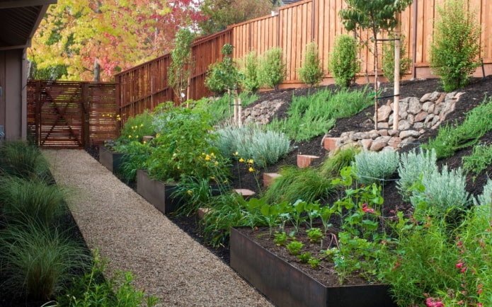 potager en pente