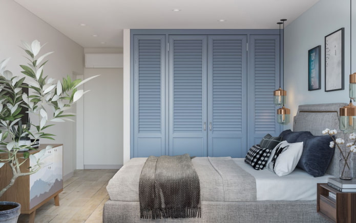 portes persiennes pour le placard