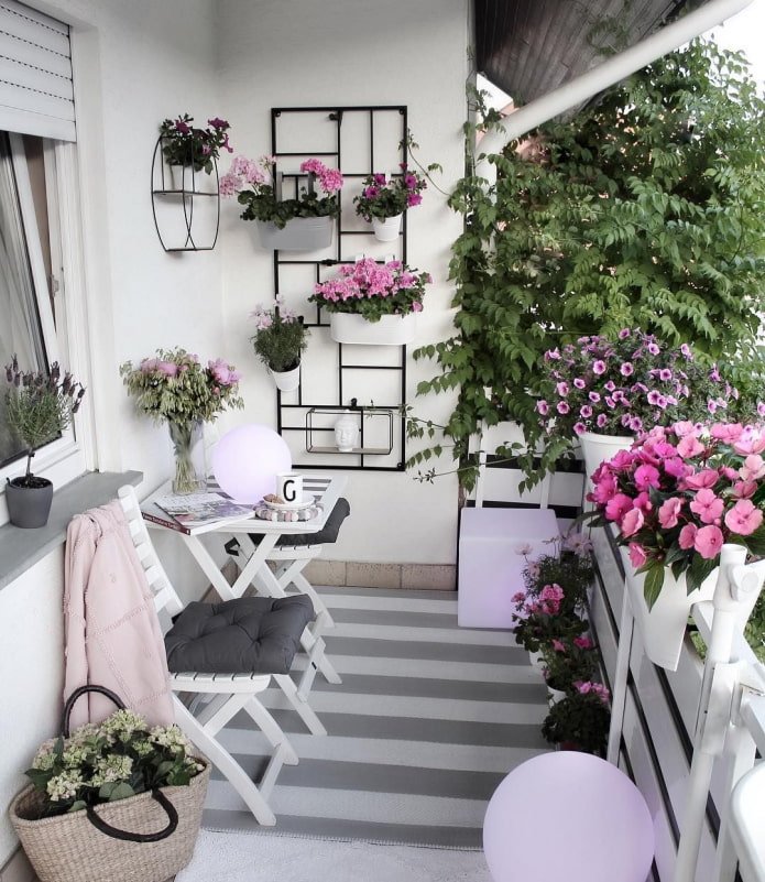 Fleurs sur le balcon