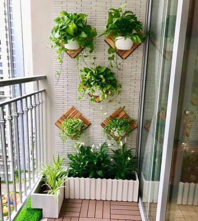 Aménagement paysager du balcon